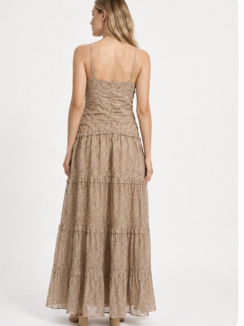 StoriaโโFloral Tiered Maxi Dress | Tencel Blend | Size L - NWT - Picture 2 of 2